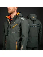 Geographical Norway Softshellová bunda Royaute DB 068 M WY8027H/GN/Dark Grey/Orange