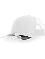 Atlantis Headwear Bryce 6-panelová truckerová čiapka 33.0102 biela/biela Atlantis Headwear Bryce 6-panelová truckerová čiapka 33.0102 biela/biela