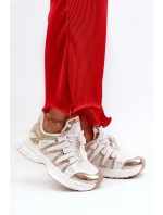 Sneakersy Damskie Biało-Złote Ahmani