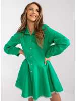 Dámske šaty-DHJ-SK-6801.63P-zelené