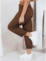 Dámske džínsy mom fit hnedé FashionStreet UY2844 Dámske džínsy mom fit hnedé FashionStreet UY2844