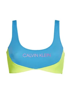Vrchný diel plaviek KW0KW00898-CEU modrožltá - Calvin Klein
