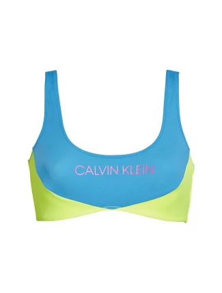 Vrchný diel plaviek KW0KW00898-CEU modrožltá - Calvin Klein