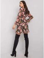 Šaty DHJ SK 12220 2.14P čierna a ružová