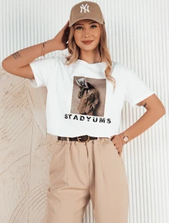 Dámske bavlnené tričko CARSTI white FashionStreet RY2404