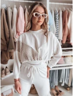 Dámska oversize mikina butterscotch ELEGRA ecru FashionStreet RY2795