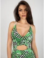 NM SK šaty V6659.99 biela a zelená