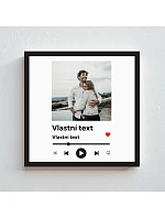 Personalizovaný magický fotorámik – štvorcový 20x20 – hudobný prehrávač