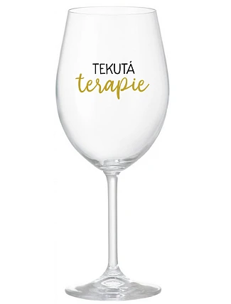 LIQUID THERAPY - číry pohár na víno 350 ml