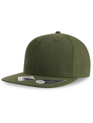 Atlantis Headwear James 6-panelová čiapka s kšiltom 33.0108 olivová Atlantis Headwear James 6-panelová čiapka s kšiltom 33.0108 olivová