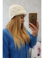 Fleecová čiapka Roma Bis K235 ecru