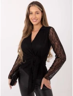 Blúzka MI BZ 92405.67 čierna Blúzka MI BZ 92405.67 čierna