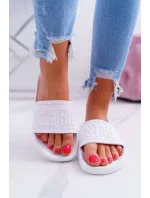 Dámské pantofle Big Star - bílé