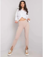 Dámske legíny RV-SP-7360.41X Light beige - RUE PARIS Dámske legíny RV-SP-7360.41X Light beige - RUE PARIS