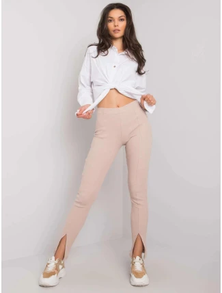 Dámske legíny RV-SP-7360.41X Light beige - RUE PARIS Dámske legíny RV-SP-7360.41X Light beige - RUE PARIS