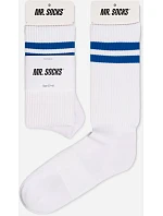 Mr. Socks L 05004 Tenisové ponožky „Basic“ 88.5004 biele/námornícka modrá