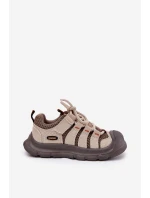 Chłopięce Buty Sportowe Trekkingowe Beżowe Falenisa