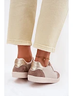 Dámske tenisky z prírodnej kože LR61-7091 Beige Dámske tenisky z prírodnej kože LR61-7091 Beige