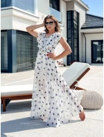 MARISOL maxi šaty svetlo šedé FashionStreet EY2501 MARISOL maxi šaty svetlo šedé FashionStreet EY2501