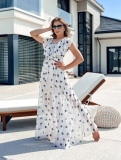 MARISOL maxi šaty svetlo šedé FashionStreet EY2501
