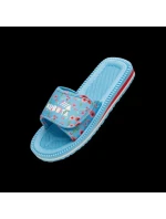 Klapka na suchý zips Kubota viacfarebná kvetinová modrá K25SS-100-001-14-1