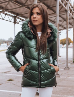 Dámska prešívaná zimná bunda PAGET zelená FashionStreet TY2400
