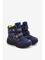 Ocieplane Dziecięce Śniegowce Trapery Big Star OO374049 Czarne