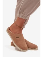 Kapcie Damskie Obuwie Domowe Inblu CS000045 Camel