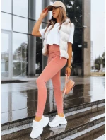 Dámske rebrované legíny LOOK AT ME beige FashionStreet UY1573