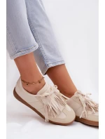 Dámské tenisky s třásněmi Béžové Dorivelle