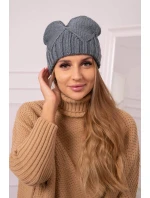 Dámska čiapka Liliana K375 tmavo šedá