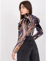 Blúzka DHJ BZ 6533C.90 čierna a béžová