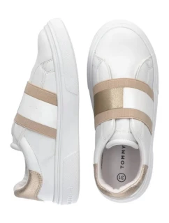 Dámska športová obuv W T3A4-32155-1383X048White with Gold - Tommy Hilfiger