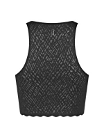 Dámsky top ZERO Feel Bliss Crop Top - BLACK - black 0004 - SLOGGI