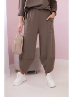 Bavlnená mikina nohavice set fango