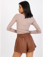 DHJ SN 5060 šortky.66P hnedá