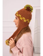 Dámska ušianka Nadia K321 camel