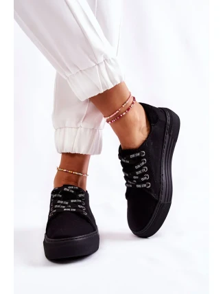 Dámské tenisky Memory Foam System Big Star KK276001 Černe Dámské tenisky Memory Foam System Big Star KK276001 Černe