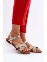 Dámske ploché sandále S.Barski beige
