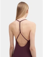 Dámske maxi šaty 4FSS23TDREF050 tmavo fialové - 4F Dámske maxi šaty 4FSS23TDREF050 tmavo fialové - 4F