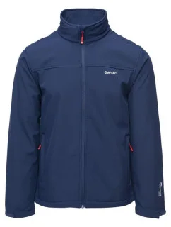 Pánska softshellová bunda Lingen 92800626294 Tmavo modrá - Hi-tec