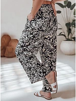 Dámske nohavice uy2634 TROPICAL SUN black and cream - FashionStreet Dámske nohavice uy2634 TROPICAL SUN black and cream - FashionStreet