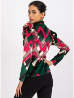 Blúzka DHJ BZ 6533C 1.81P tmavo zelená