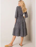 Šaty LK SK 508005.07P šedá čierna