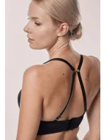 Mefemi Amelia push-up podprsenka s kosticami Čierna Mefemi Amelia push-up podprsenka s kosticami Čierna