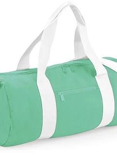BagBase BG 140 Okrúhla športová taška 52.0140 mätovo zelená/biela