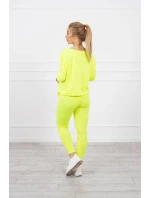 Súprava s neónovou potlačou Queen yellow