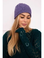 Dámska čiapka Leaves K245 fialová