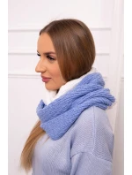 KN14 Dámsky dvojfarebný čepiec modrá+biela