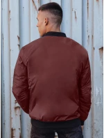 Pánska bunda bomber bordová FashionStreet TX4931